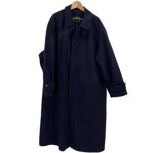 Loden Frey wool navy trench coat